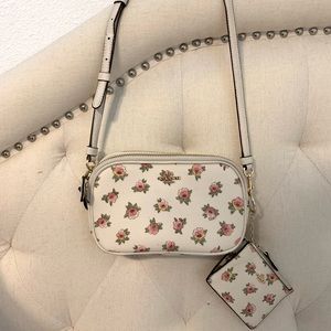 🌸 Coach Crossbody & Wallet with Flower Detail